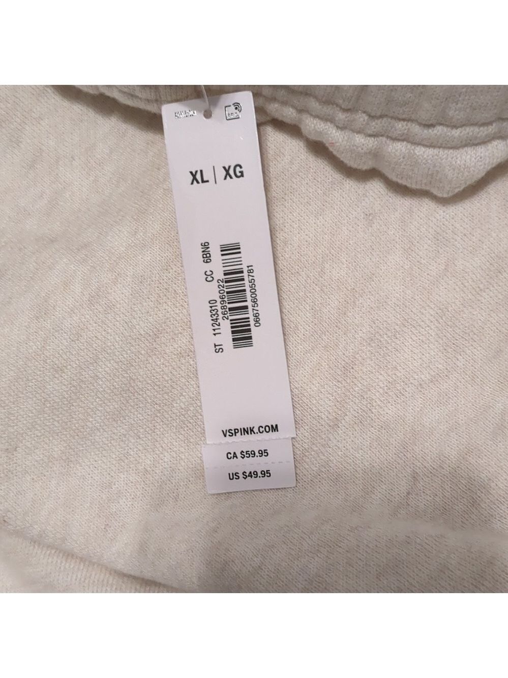 New VS PINK Ivy Fleece Campus Sweatpants - Picture 8 of 8